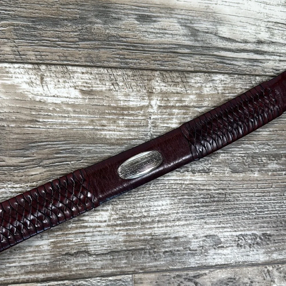 Vintage BRIGHTON Men's Leather Belt - Brown, Size 40